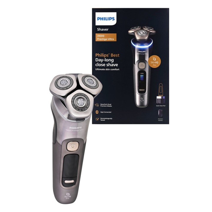 Philips i9000 Prestige Ultra XP9402/31 Rasoio elettrico bagnato e asciutto con SkinIQ Pro