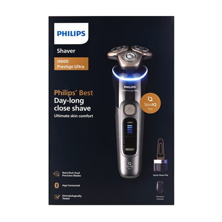 Philips i9000 Prestige Ultra XP9402/31 Rasoio elettrico bagnato e asciutto con SkinIQ Pro