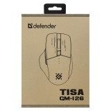 Mouse DEFENDER GM-126 TISA RF+BT ottico 1600dpi 6P bianco