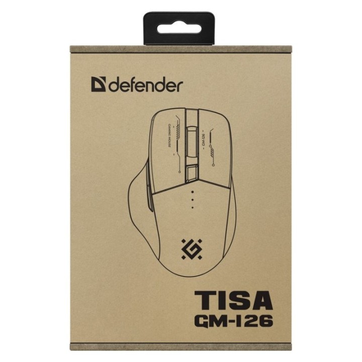 Mouse DEFENDER GM-126 TISA RF+BT ottico 1600dpi 6P bianco