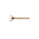 Beta 1380BA 1500 Mazzette antiscintilla manico in legno 013800815