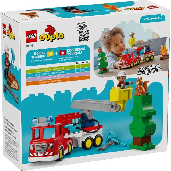 LEGO DUPLO 10473 Camion dei Vigili del Fuoco con Tubo e Vigile del Fuoco