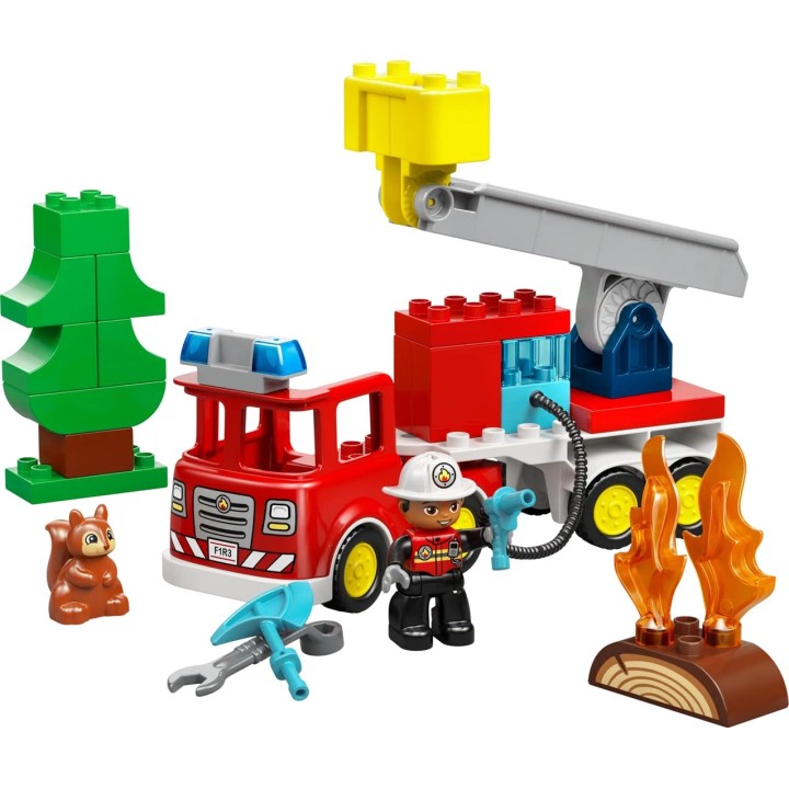 LEGO DUPLO 10473 Camion dei Vigili del Fuoco con Tubo e Vigile del Fuoco