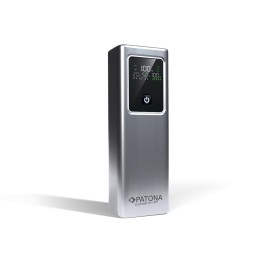 PATONA Platinum Powerbank Luxury One PD100 | 20000mAh | PD 100W | USB-C + USB-A argento nero