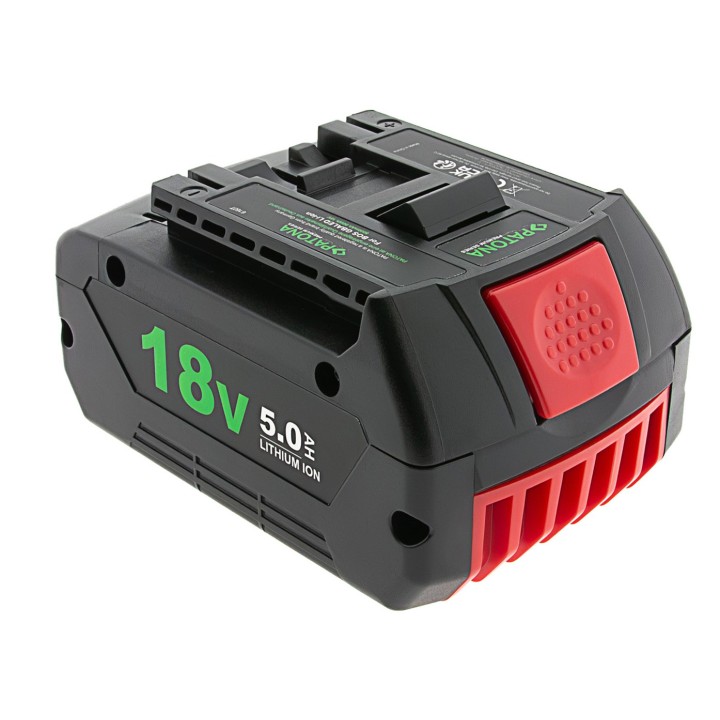 PATONA Batteria Premium per Bosch GBA180LED (18V 5.0Ah LED) nero