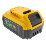PATONA Batteria Premium per DeWalt DCB184 (18V 5.0Ah XR) nero giallo