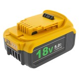 PATONA Batteria Premium per DeWalt DCB184 (18V 5.0Ah XR) nero giallo