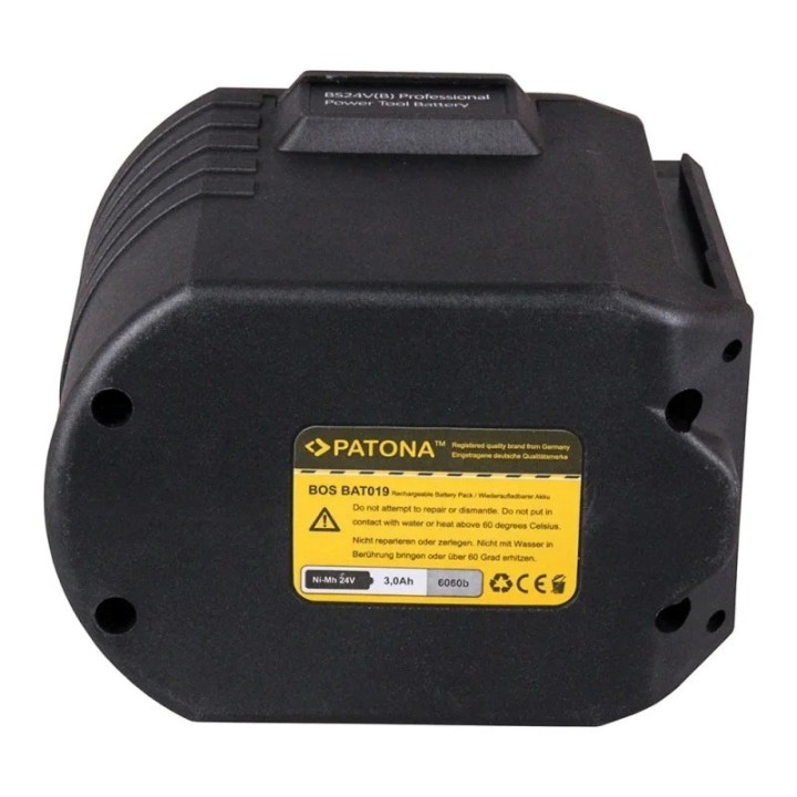 PATONA Batteria di ricambio Bosch GBH24VRE 24 V 3000 mAh Ni-MH nero