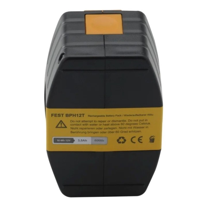 PATONA Batteria di ricambio Festool 12 V 3500 mAh Ni-MH nero