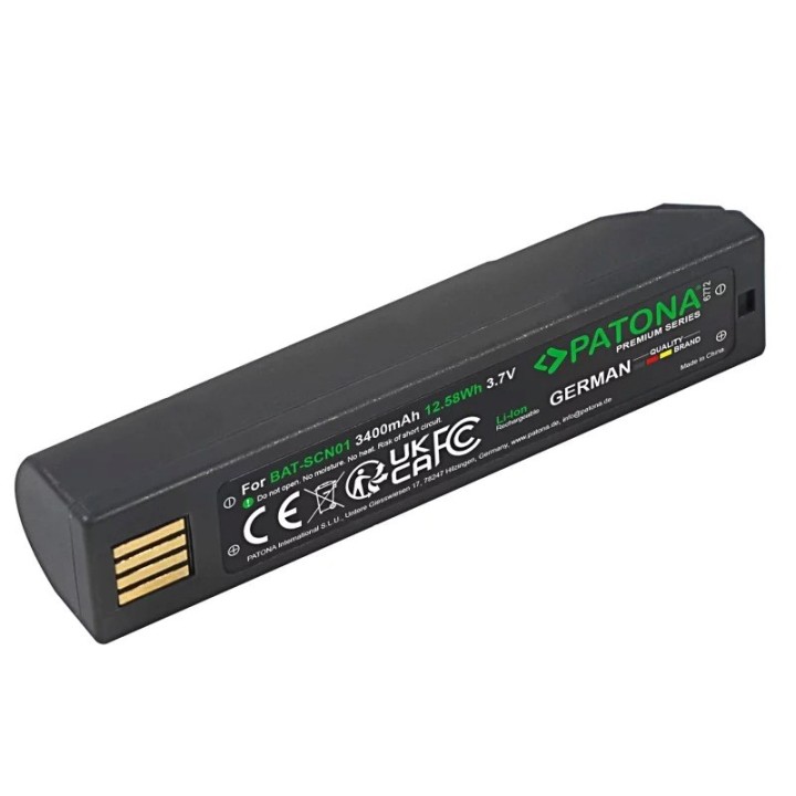 PATONA Batteria di ricambio Honeywell BAT-SCN01 3 7 V 3400 mAh Li-Ion
