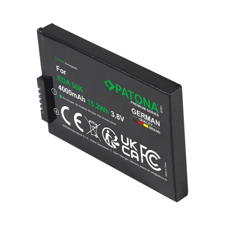 PATONA Batteria di ricambio Honeywell EDA50K 3.8 V 4000 mAh Li-Ion
