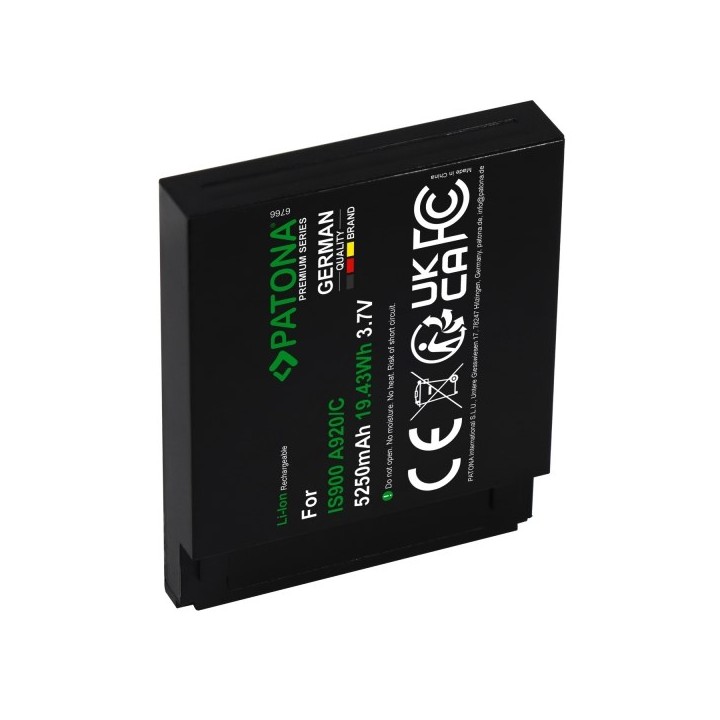 PATONA Batteria di ricambio PAX A920 IS900 3.7 V 5250 mAh Li-Ion