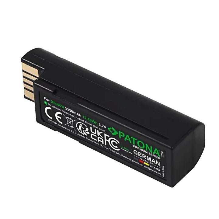 PATONA Batteria di ricambio Zebra EVM DS3600 DS3678 LI3600 LI3678 LS3600 LS3678 3.7 V 3350 mAh Li-Ion