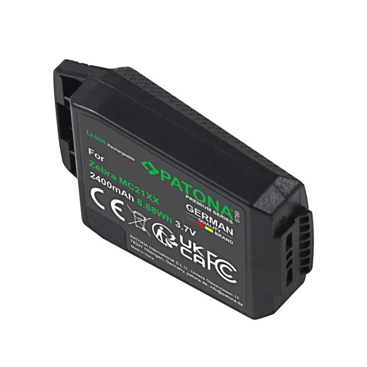PATONA Batteria di ricambio Zebra MC21XX - BTRY-MC21EAB0E 3.7 V 2400 mAh Li-Ion