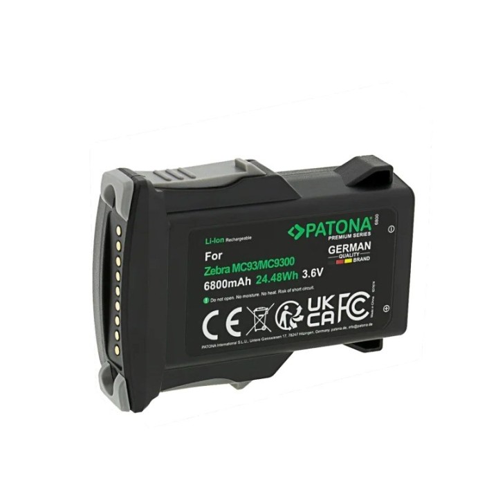 PATONA Batteria di ricambio Zebra MC93 / MC9300 / MC9450 3.6 V 6800 mAh Li-Ion