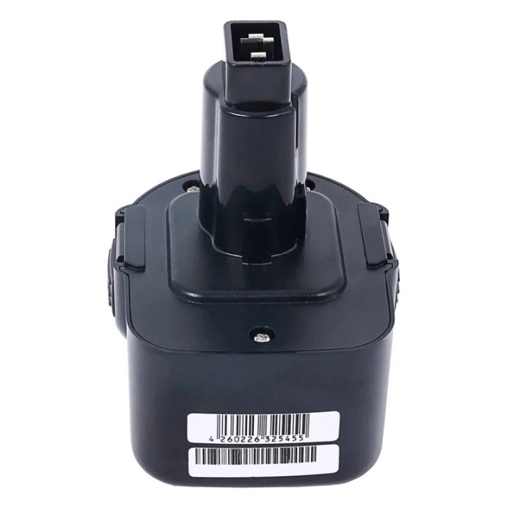 Patona Batteria di ricambio per DeWalt DE9071 DE9072 Black & Decker Würth 12V 3000mAh Ni-MH nero