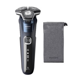 Philips SHAVER Rasoio uomo Series 5000 S5885/10 rasoio a rotazione trimmer nero blu