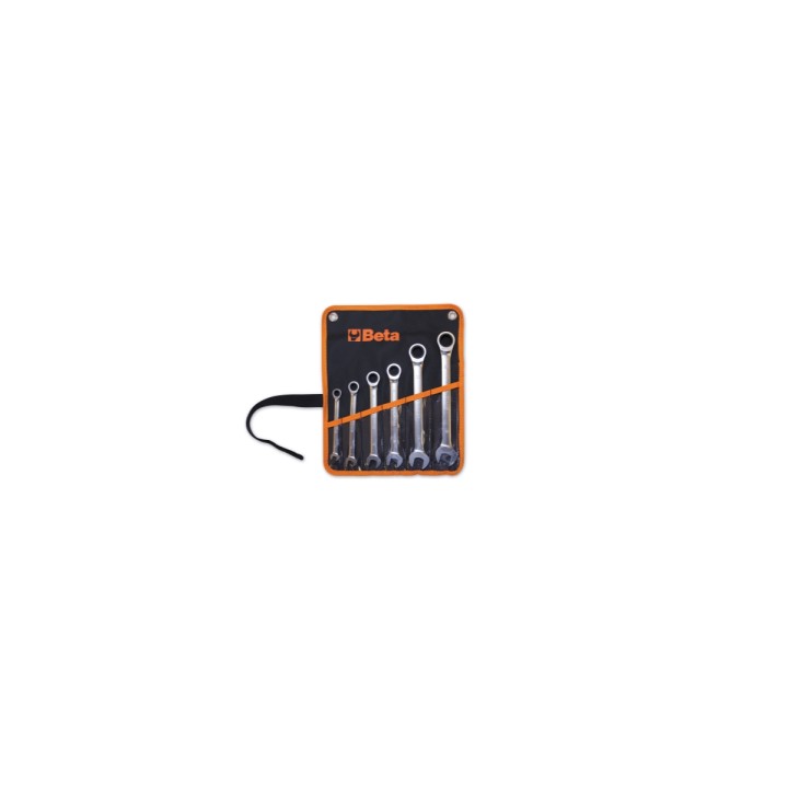 Beta 141/B6 Serie di 6 chiavi combinate a cricchetto diritte (art. 141) in busta 001410066