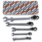 Beta 142/S15 Serie di 15 chiavi combinate a cricchetto reversibile (art. 142) 001420074