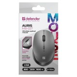 DEFENDER MOUSE AURIS MB-027 RF SILENT GRIGIO 52029