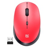 DEFENDER MOUSE AURIS MB-027 RF SILENT ROSSO 52026