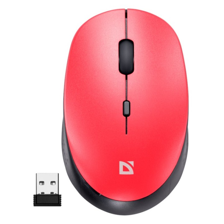 DEFENDER MOUSE AURIS MB-027 RF SILENT ROSSO 52026