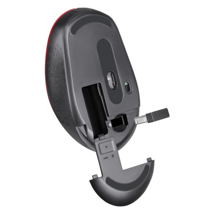 DEFENDER MOUSE AURIS MB-027 RF SILENT ROSSO 52026