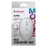 DEFENDER MOUSE AURIS MB-027 RF SILENT BIANCO 52028