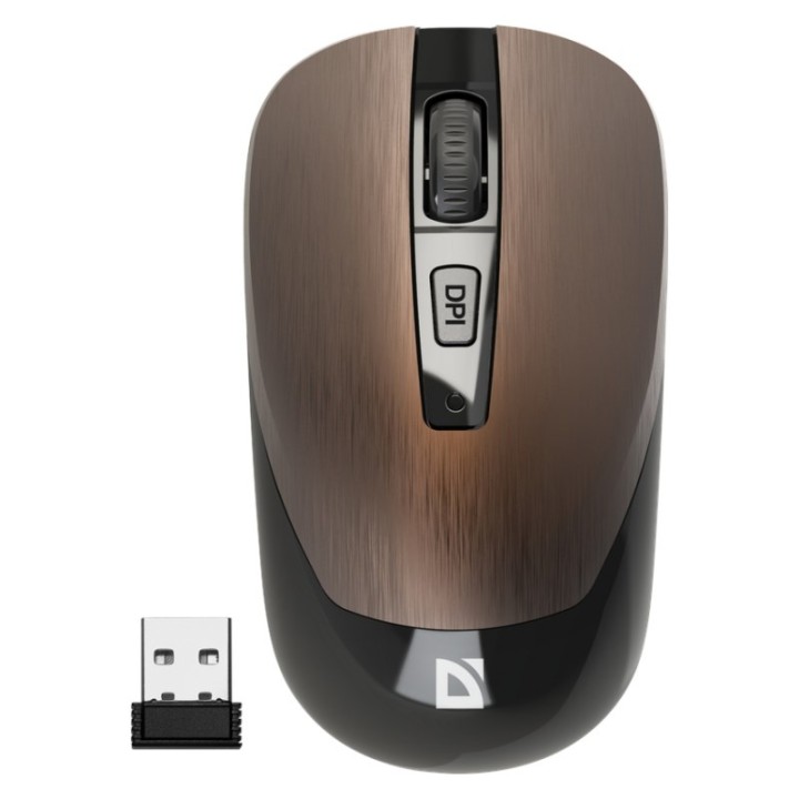 DEFENDER MOUSE WIRELESS WAVE MM-995 MARRONE 52992