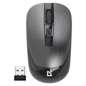 DEFENDER MOUSE WIRELESS WAVE ARGENTO 52993
