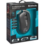 Defender GM-090L mouse destrorso USB Type-A ottico 3200 DPI
