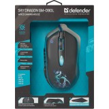 Defender GM-090L mouse destrorso USB Type-A ottico 3200 DPI