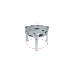 Beta 1493/U Chiave autoregolabile a tre bracci per filtri olio destrorsa-sinistrorsa 014930076