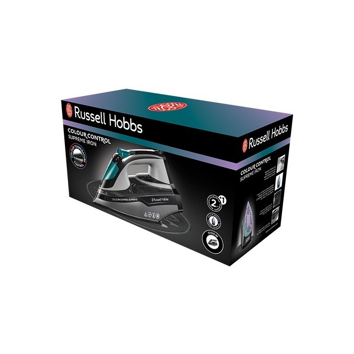 Ferro da stiro Russell Hobbs 25400-56 Colour Control Supreme 3100 W nero grigio