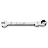 Beta 142SN 11 Chiavi combinate a forchetta e poligonale diritte a cricchetto snodate cromate 001420211
