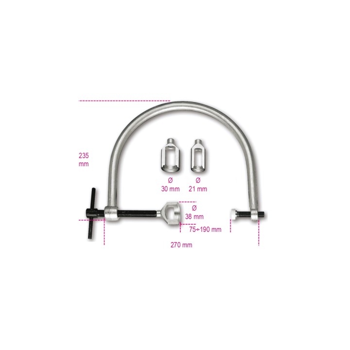 Beta 1452K Morsetto alzavalvole con tre flange 014520100