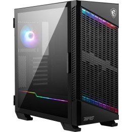 MSI MPG VELOX 100P AIRFLOW case per PC gaming mid tower nero 3x 120mm ventola + 1x 120mm ARGB ventola striscia luminosa ARGB USB