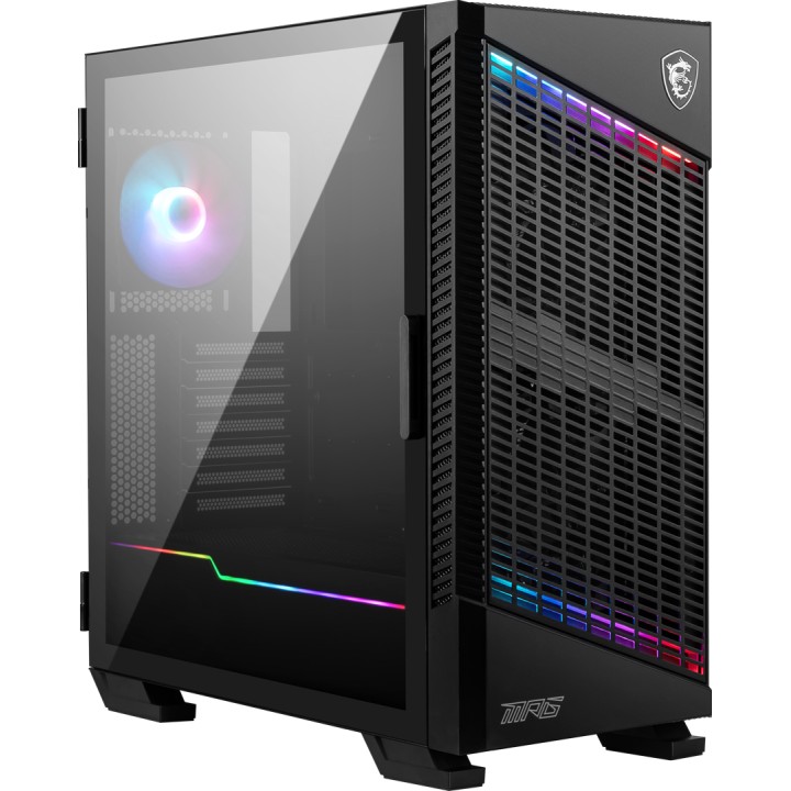 MSI MPG VELOX 100P AIRFLOW case per PC gaming mid tower nero 3x 120mm ventola + 1x 120mm ARGB ventola striscia luminosa ARGB USB