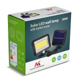 Maclean Energy MCE438 Solar LED faro con sensore di movimento IP44 5W 400lm 6000K bianco freddo batteria al litio 1300 mAh 5.5V 