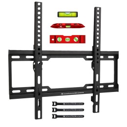 Maclean TV MC-412 staffa a parete 32 -70 VESA 400x400 45kg inclinabile universale regolabile livella di precisione accessori di 