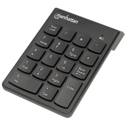 Manhattan Tastierino numerico wireless (2.4GHz) USB-A ricevitore micro 18 tasti a dimensione intera interruttori a membrana gest