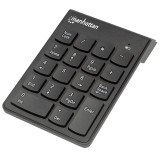 Manhattan Tastierino numerico wireless (2.4GHz) USB-A ricevitore micro 18 tasti a dimensione intera interruttori a membrana gest
