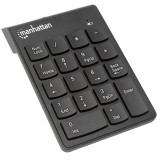 Manhattan Tastierino numerico wireless (2.4GHz) USB-A ricevitore micro 18 tasti a dimensione intera interruttori a membrana gest