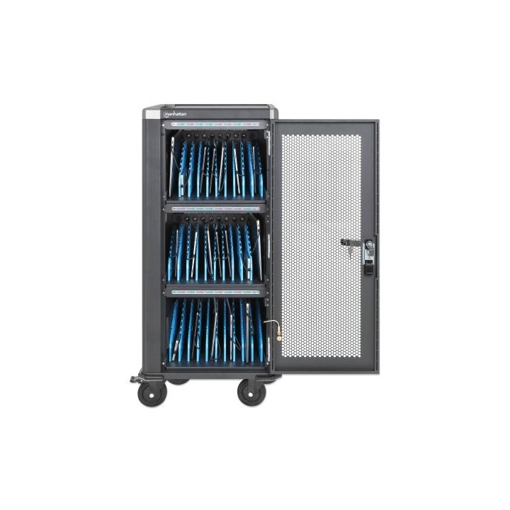 Manhattan iPad fino a 13 MacBook Air fino a 13 e Chromebook 14 30 scomparti carrello/tavolo di ricarica tramite USB-C (30W) anch