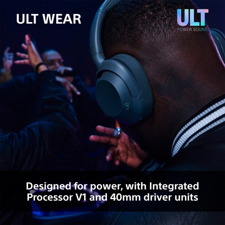 Sony ULT WEAR - Cuffie Wireless Bluetooth con ULT POWER SOUND Bassi Profondi Ultimi Cancellazione Rumore Qualità Chiamate Crista