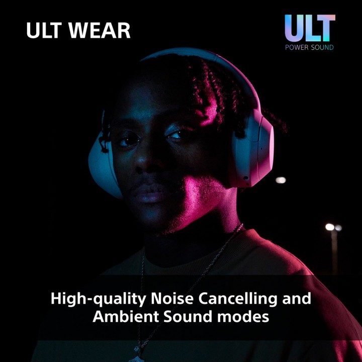 Sony ULT WEAR - Cuffie Wireless Bluetooth con ULT POWER SOUND Bassi Profondi Ultimi Cancellazione Rumore Qualità Chiamate Crista