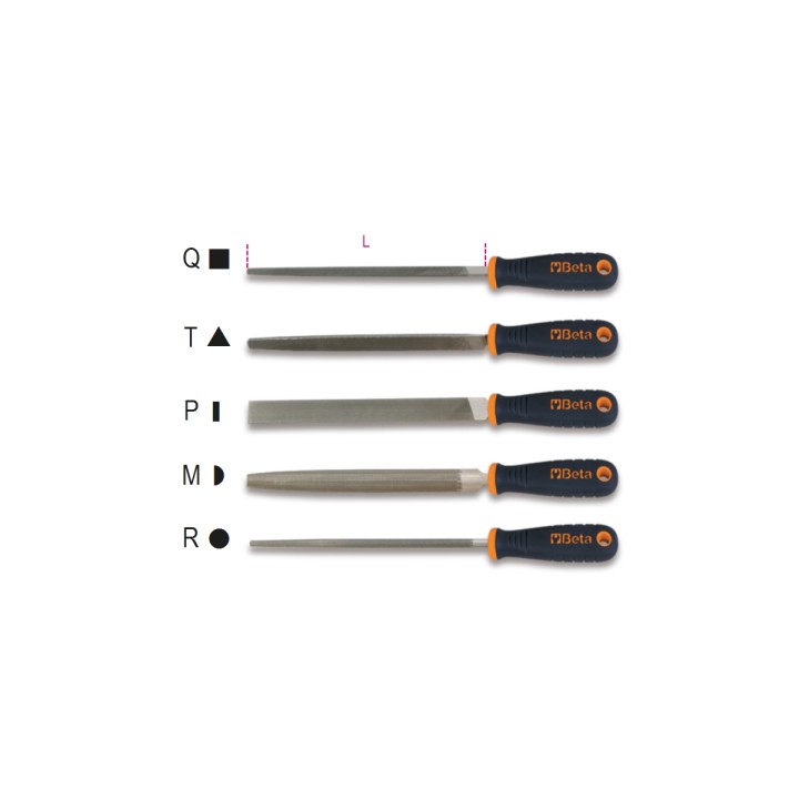 Beta 1719BMA10/P Lime a taglio mezzodolce 10" impugnatura in materiale plastico 017190075