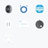 Reolink Serie Fisheye P520 - 6MP Telecamera Fisheye Interna PoE Vista a 360° Modalità di Visualizzazione Multiple Rilevamento Pe