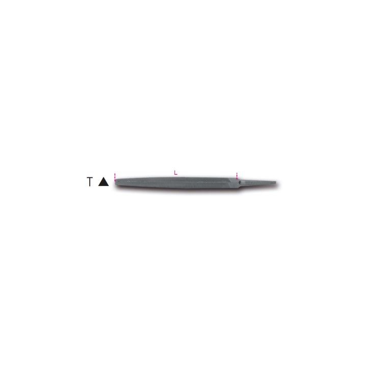 Beta 1718D6/T Lime triangolari a taglio grossolano, senza impugnatura 017180123