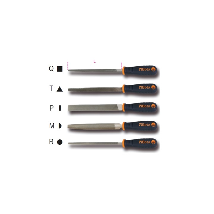 Beta 1719BMD8/Q Lime a taglio bastardo 8" impugnatura bimateriale antiscivolo 017190221